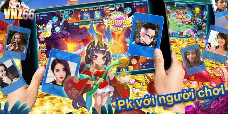 Tính năng bom toàn màn hình giúp tăng nhanh xu thưởng