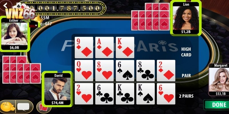 Poker online tại VNZ66 áp dụng thuật toán chia bài công bằng